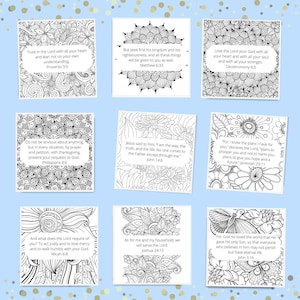 Schriftfarbkarten, Schriftgedächtnis-Verse, Mini-Schriftkarten, Bibelverskarten, Schriftfärbung, Bibelgedächtnis-Verskarten