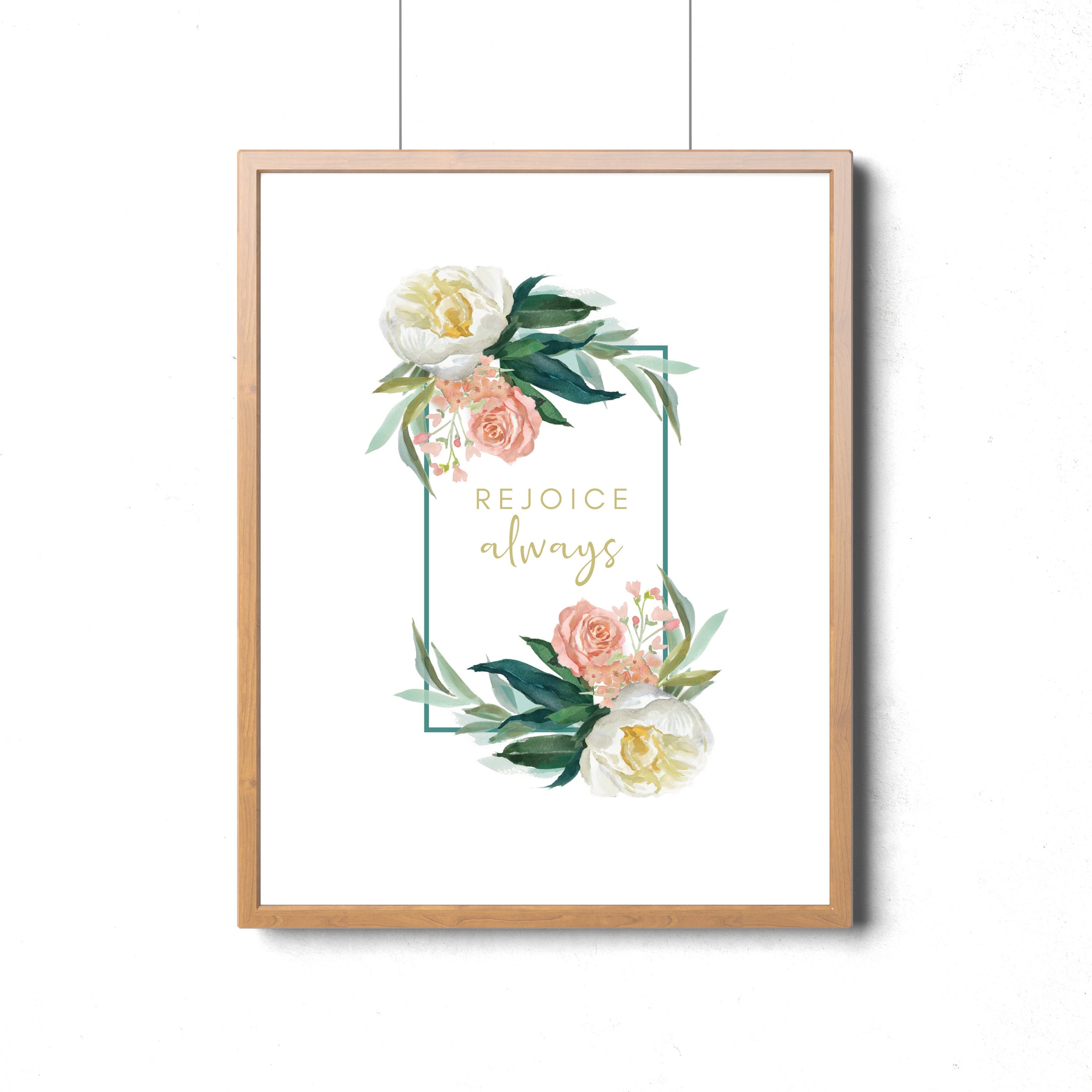 1 Thessalonians 5:16-18 Wall Art Rejoice Always Sign Bible Verse ...