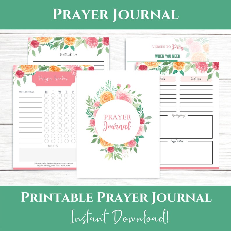 Printable Prayer Journal Prayer Journal PDF Printable - Etsy