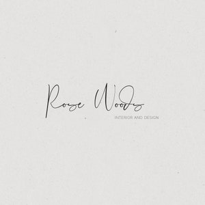 Einfaches vorgefertigtes Logo, Handschriftliches Logo, Persönliche Signature, Florist Logo, Watermark, Blogger, Unternehmensgründung Design