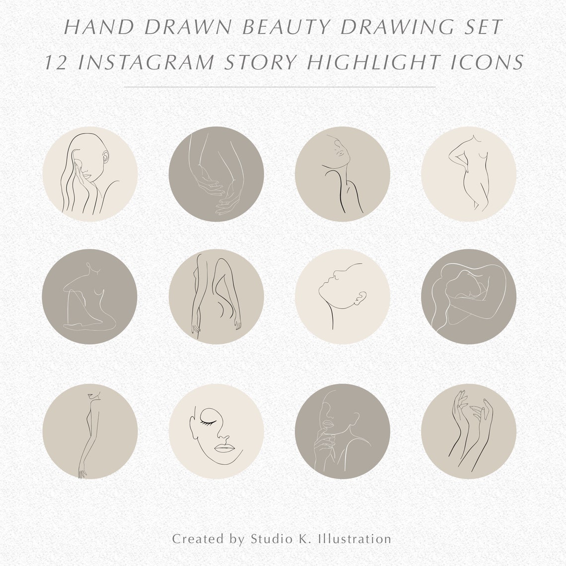 Feminine Beauty Drawings/ Body Face Arms Hands Line Art - Etsy