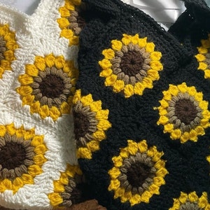 Crochet Sunflower Bag