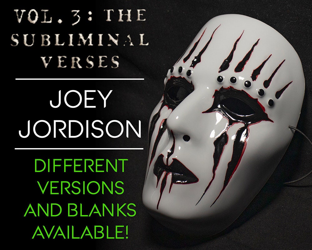 Joey Jordison VOL.3: The SUBLIMINAL VERSES Mask Replicas - Different …