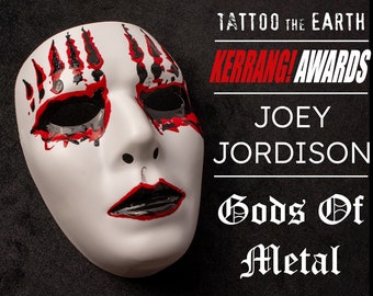 Joey Jordison Gods Of Metal - TTE - Kerrang Awards Mask on 1983 Cesar Recasts