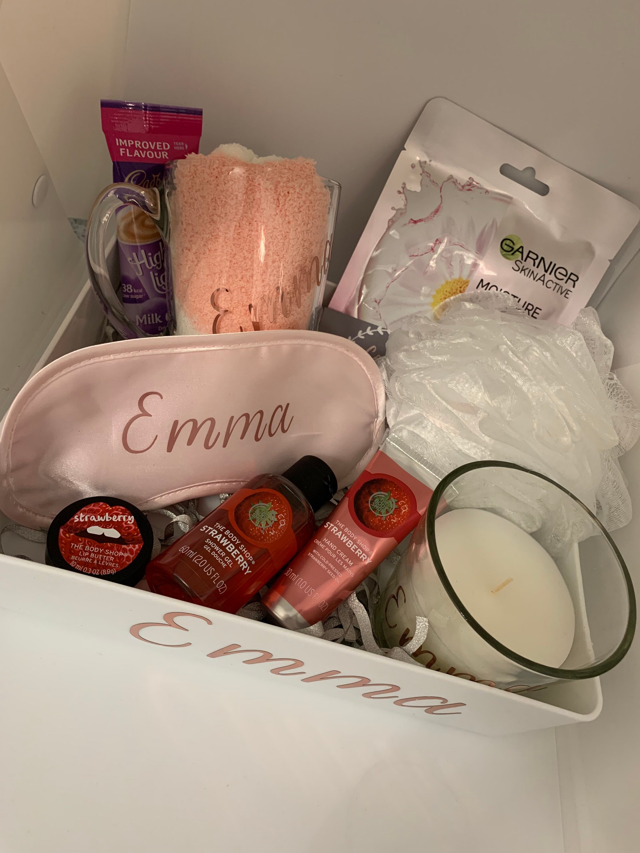 Personalised The Body Shop Pamper T Hamper For Her Etsy