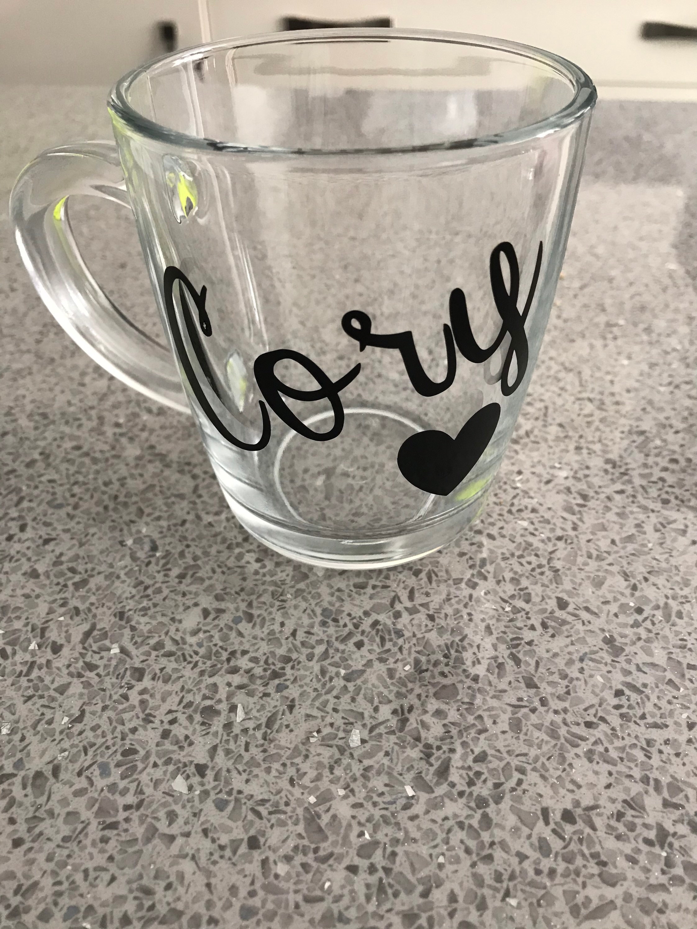 Personalised glass mugs drinkware Etsy