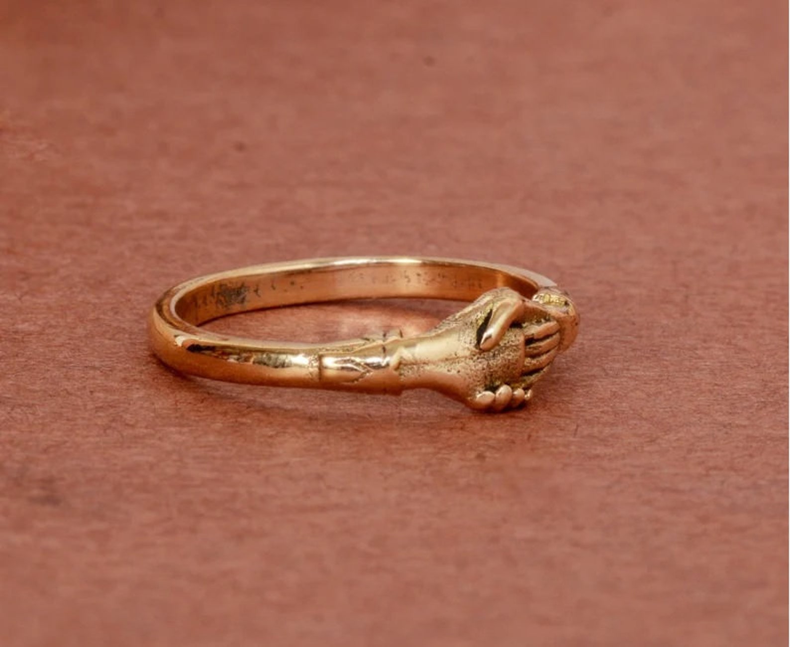 Handshake Ring , Sterling Silver Ring , Hug Ring ,boho Ring , Unique ...