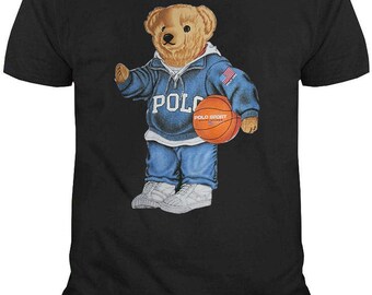 polo bear black hoodie