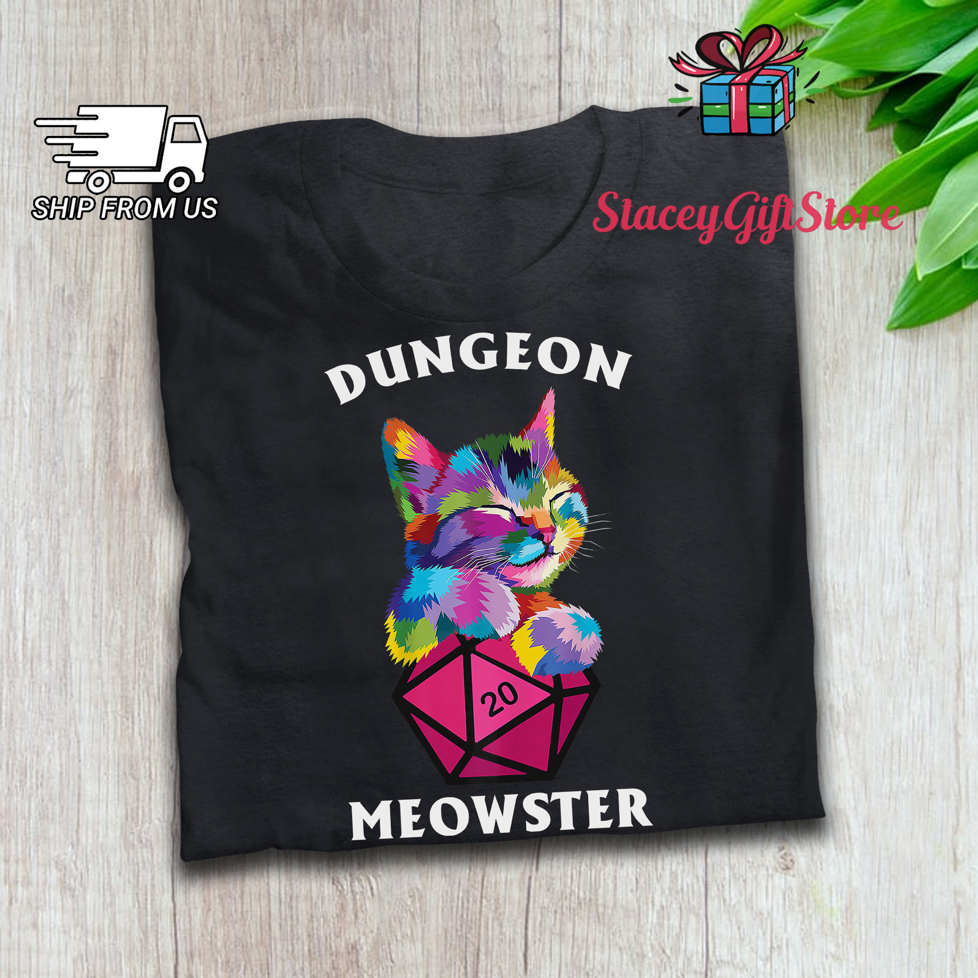 Cat Lovers T Shirt Dungeon Meowster 