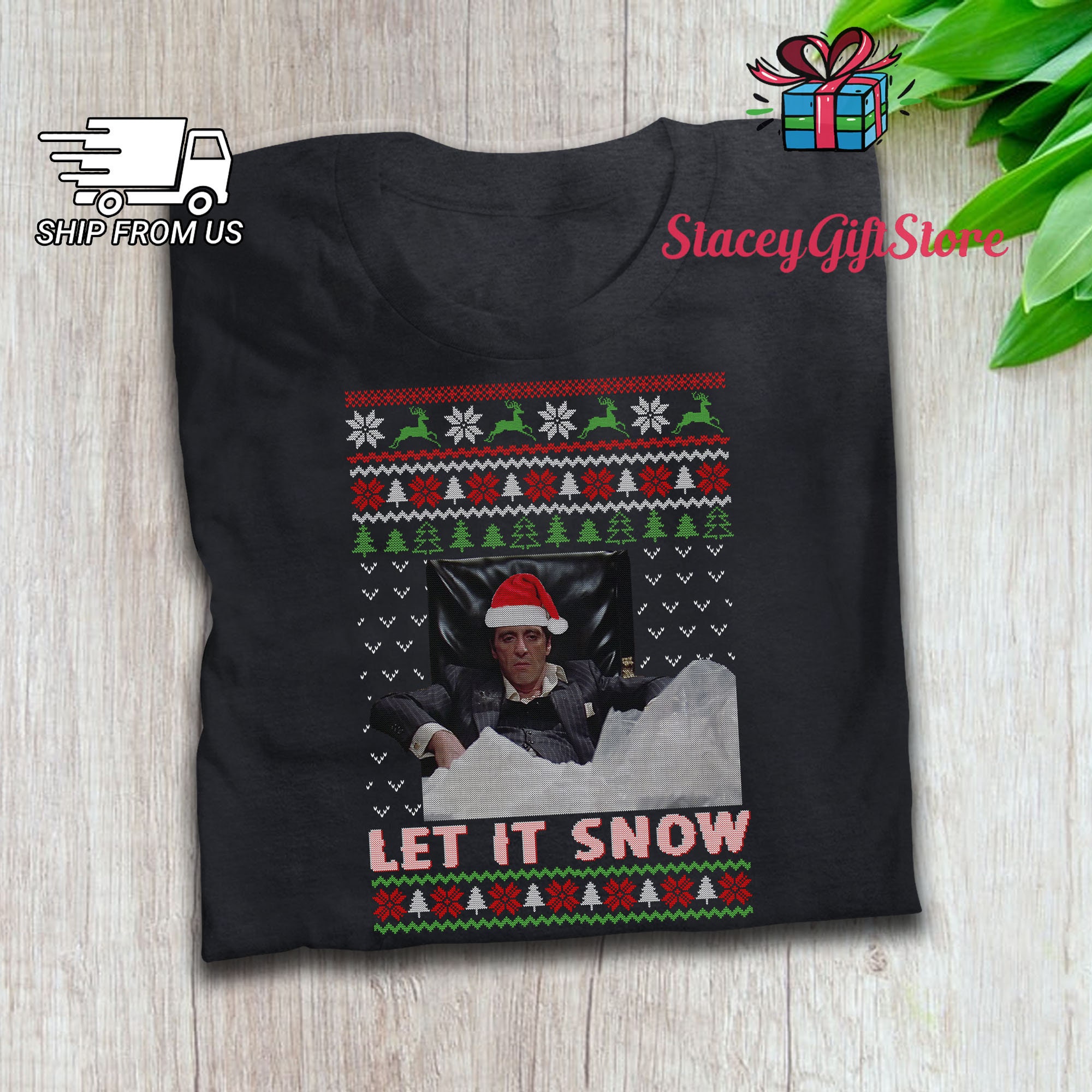 scarface let it snow sweater