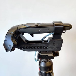 HTC Vive Wand Sim Racing Virtual Camera mount V2 with 1/4-20 threaded base for VR production and racing simulator