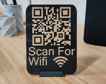 Benutzerdefiniertes Wifi-Zeichen mit QR-Code