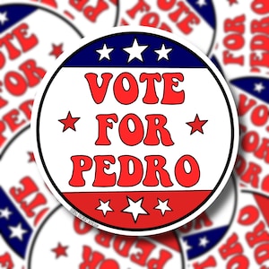 Vote for Pedro weatherproof vinyl Napoleon Dynamite sticker