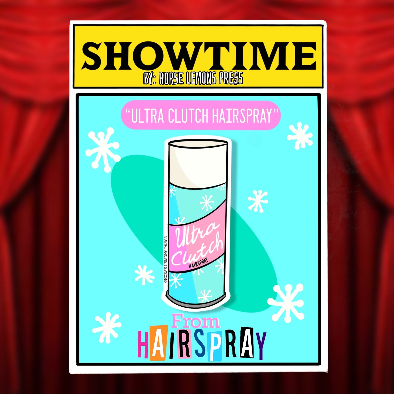 Ultraclutch Hairspray Weatherproof Vinyl Sticker Based on Etsy