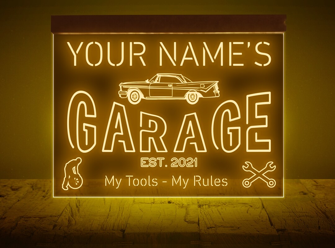 Garage Neon Sign,garage Sign Personalized,garage Led Sign,garage Led