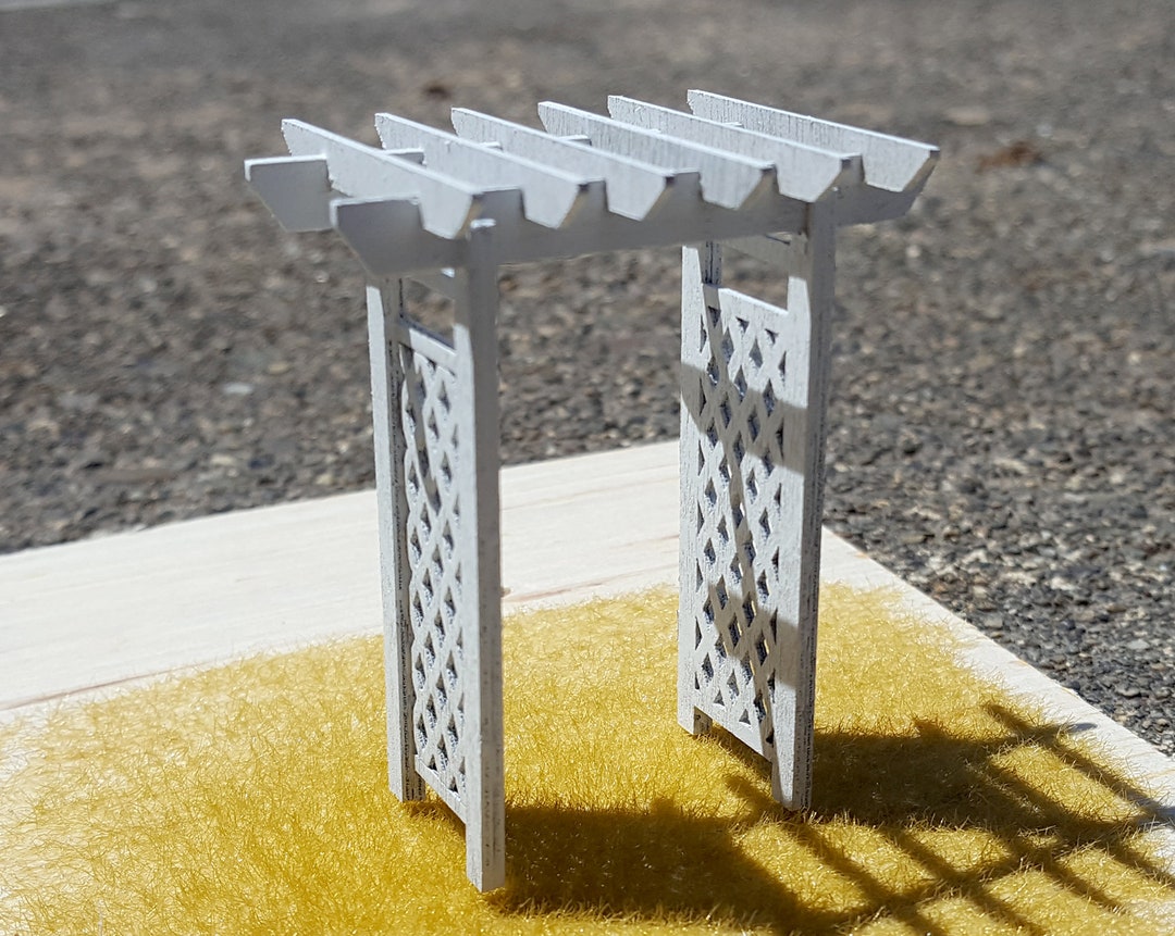 148 Scale Garden Trellis Kit Style a unpainted Wood Etsy