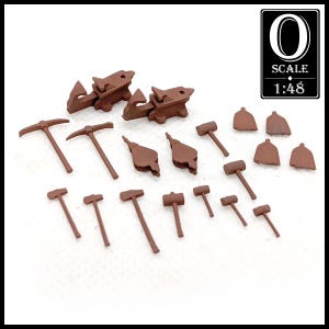 1:48 Scale Tool Set A (unpainted resin)