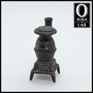 1:48 Scale Potbelly Stove Kit (unpainted resin)