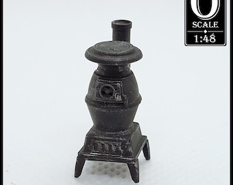 1:48 Scale Potbelly Stove Kit (unpainted resin)