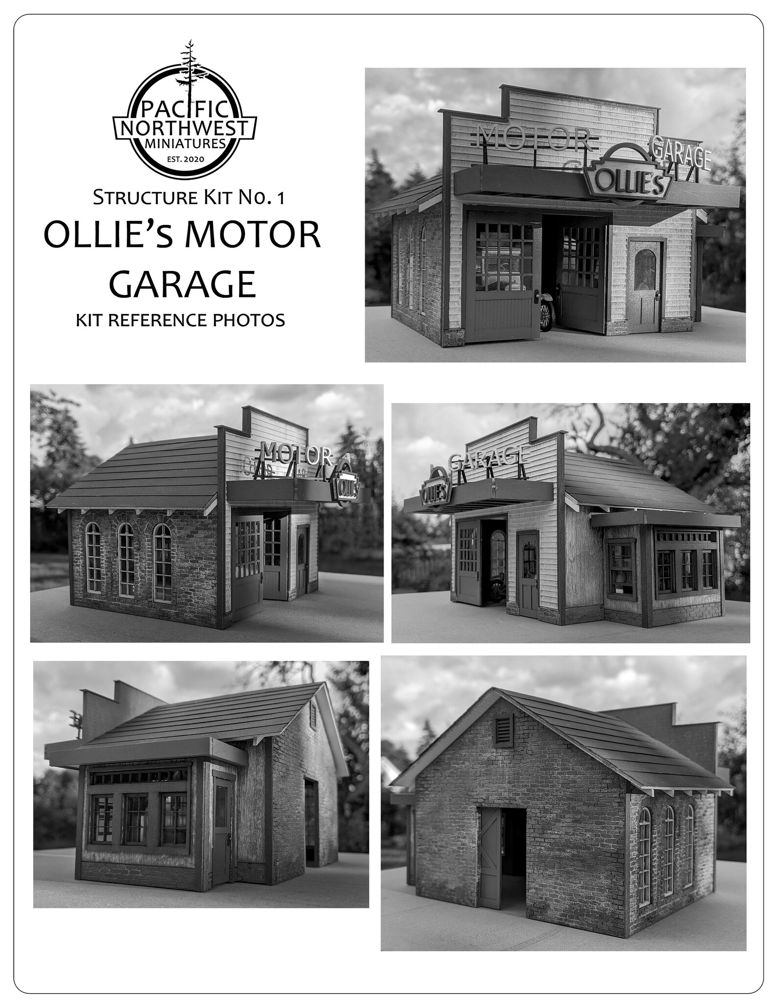 148 Scale Structure Kit ollie's Motor Garage Etsy