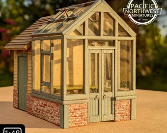 1:48 Scale Conservatory Kit (unfinished wood & plastic)