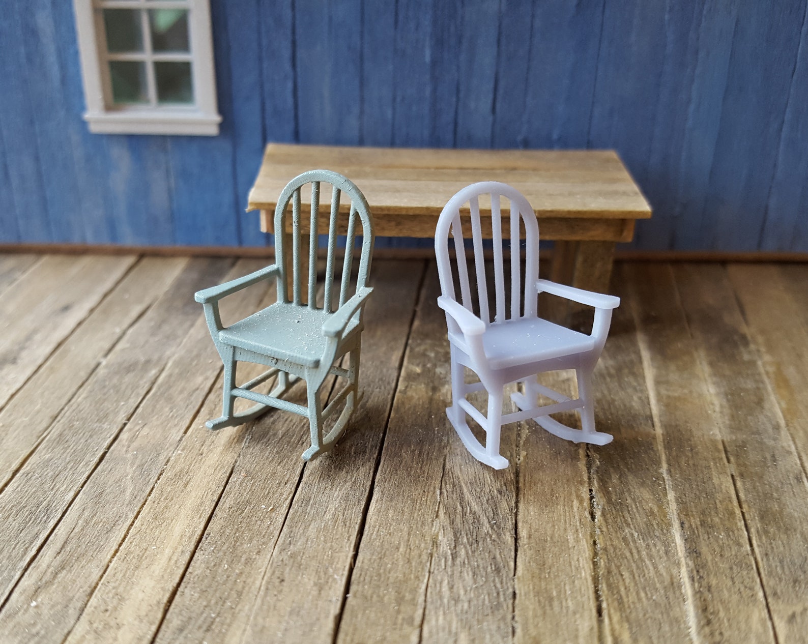 Arch Rocking Chair 1:48 Scale Arch Back Rocking Chair X2 (unpainted Resin) - Etsy