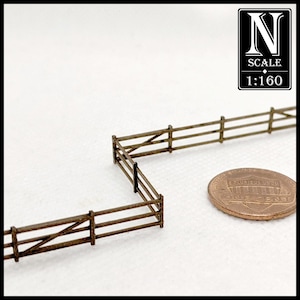 1:160 N Scale - 15" Length Rural Fence Kit (unpainted LaserBoard)