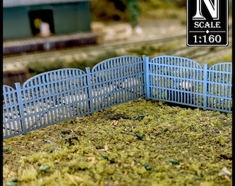 1:160 N Scale - Arched Fence (unpainted LaserBoard)