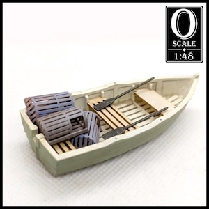 1:48 Scale 1900&#39;s Lobstering Rowboat Kit (unpainted resin & Wood)