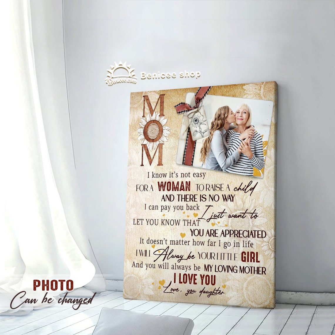 Personalized Photo Canvas Mother's Day Gift For Mom Top 3 Etsy