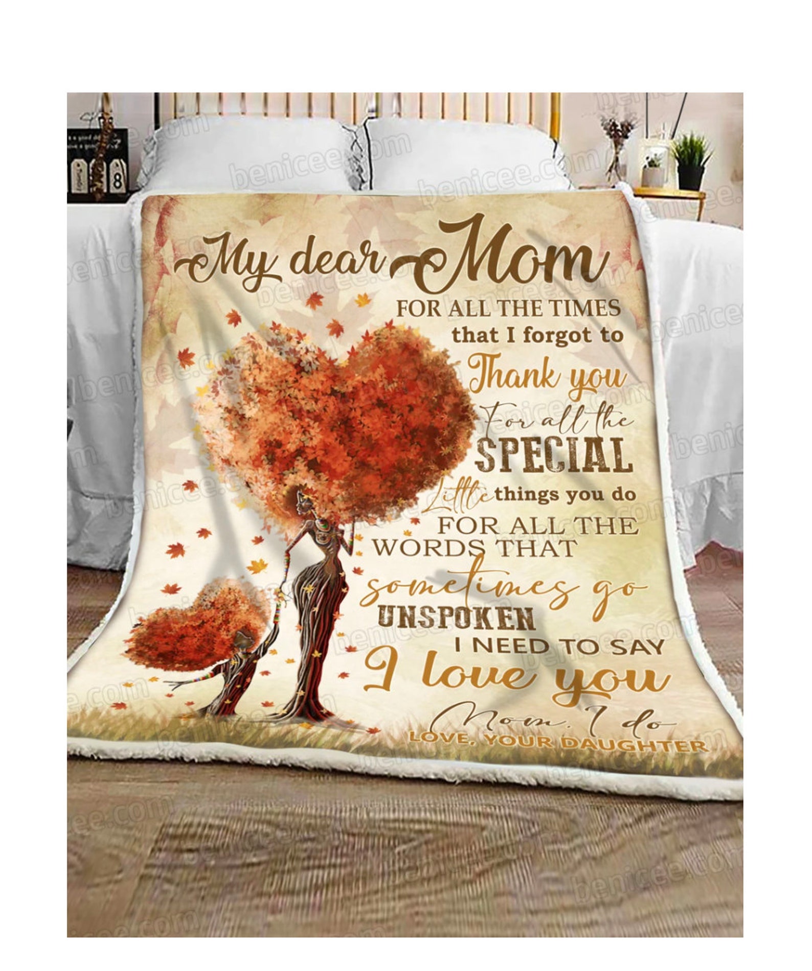 Mothers Day Blanket For Mom Mothers Day Gift My Dear Mom Etsy