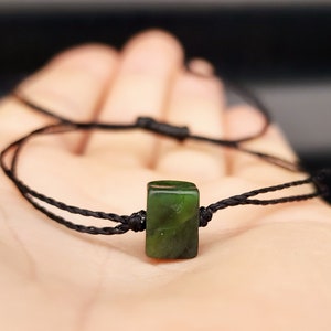 Greenstone Würfel Doppelstrang Armband
