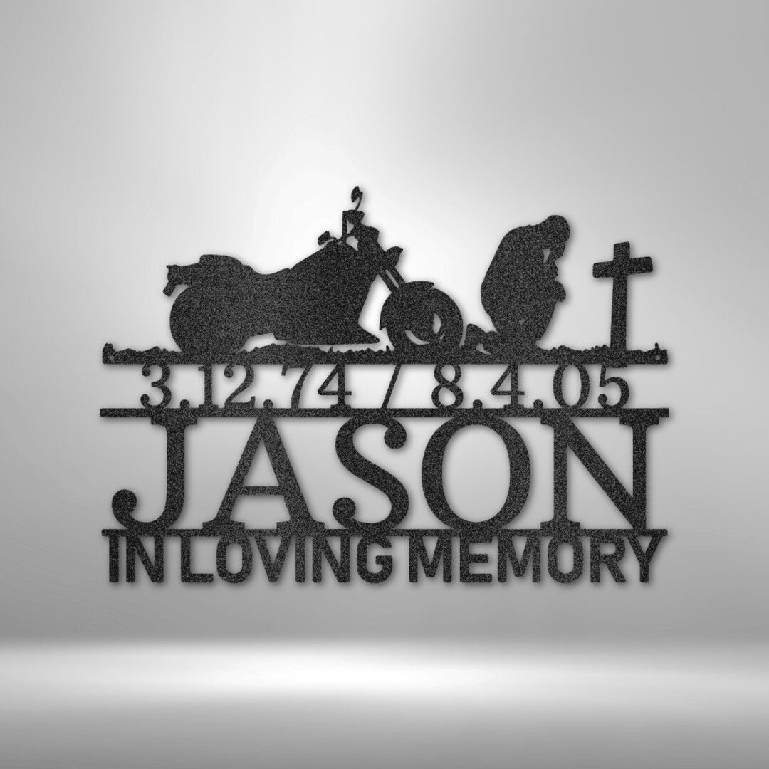 Motorcycle Wall Art to Be Personalized as Gift for Biker Etsy