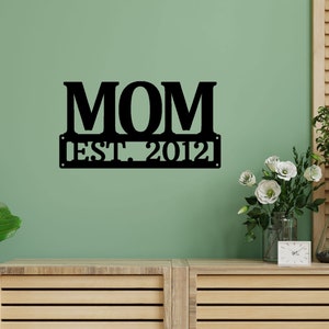 Personalized Mother&#39;s Day Sign for Mom, Custom Mother&#39;s Day Plaque, Mother&#39;s Day Gift, Gift for Mom, Gift for Grandma, Custom Metal Sign
