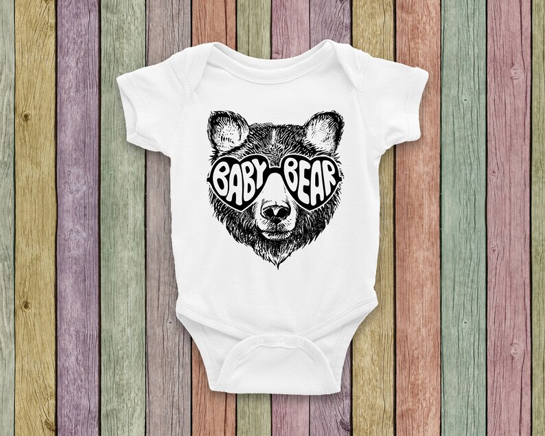Baby Bear Onesie / Baby Bear Bodysuit / Pregnancy Announcement Etsy