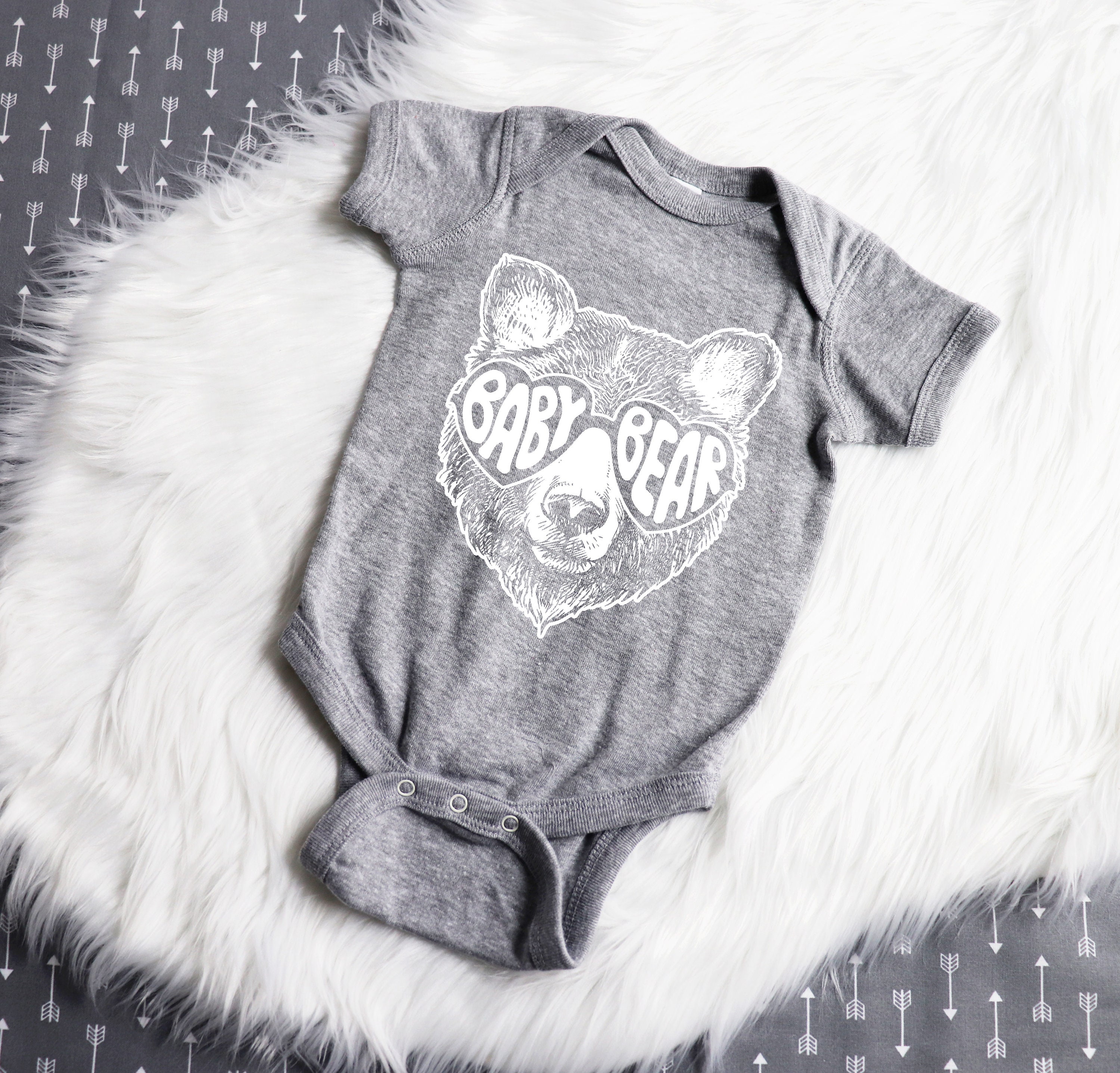 Baby Bear Onesie / Baby Bear Bodysuit / Pregnancy Announcement Etsy