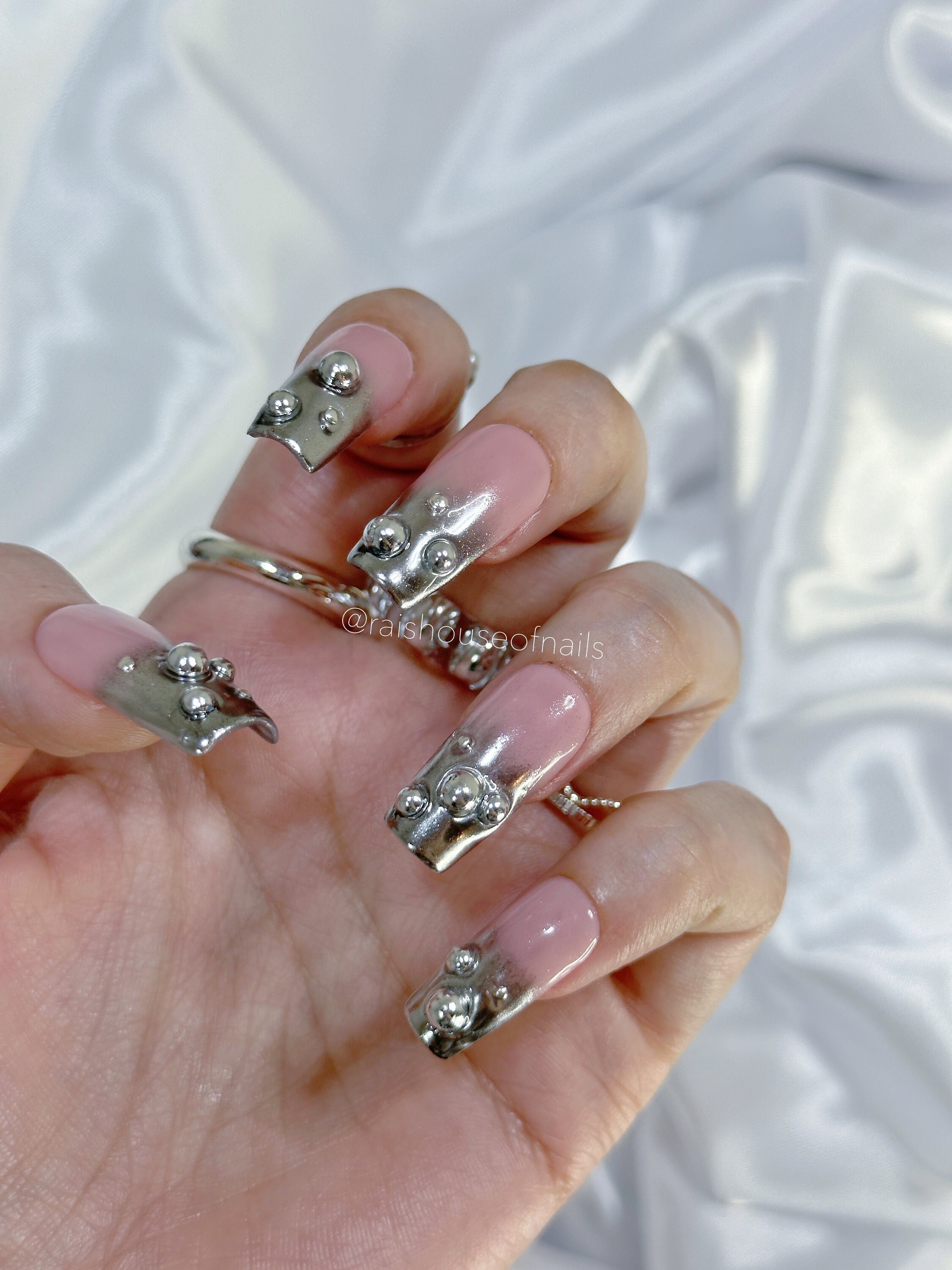 chrome teddy bear nail charm｜TikTok Search