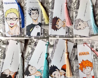haikyuu bookmark etsy