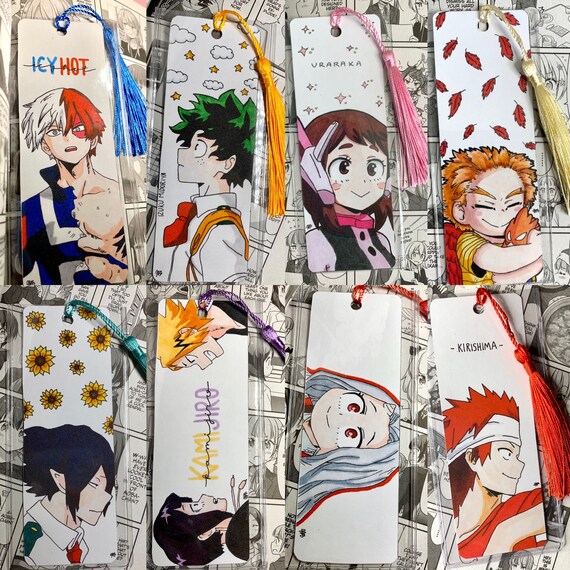 mha bookmarks anime etsy hong kong