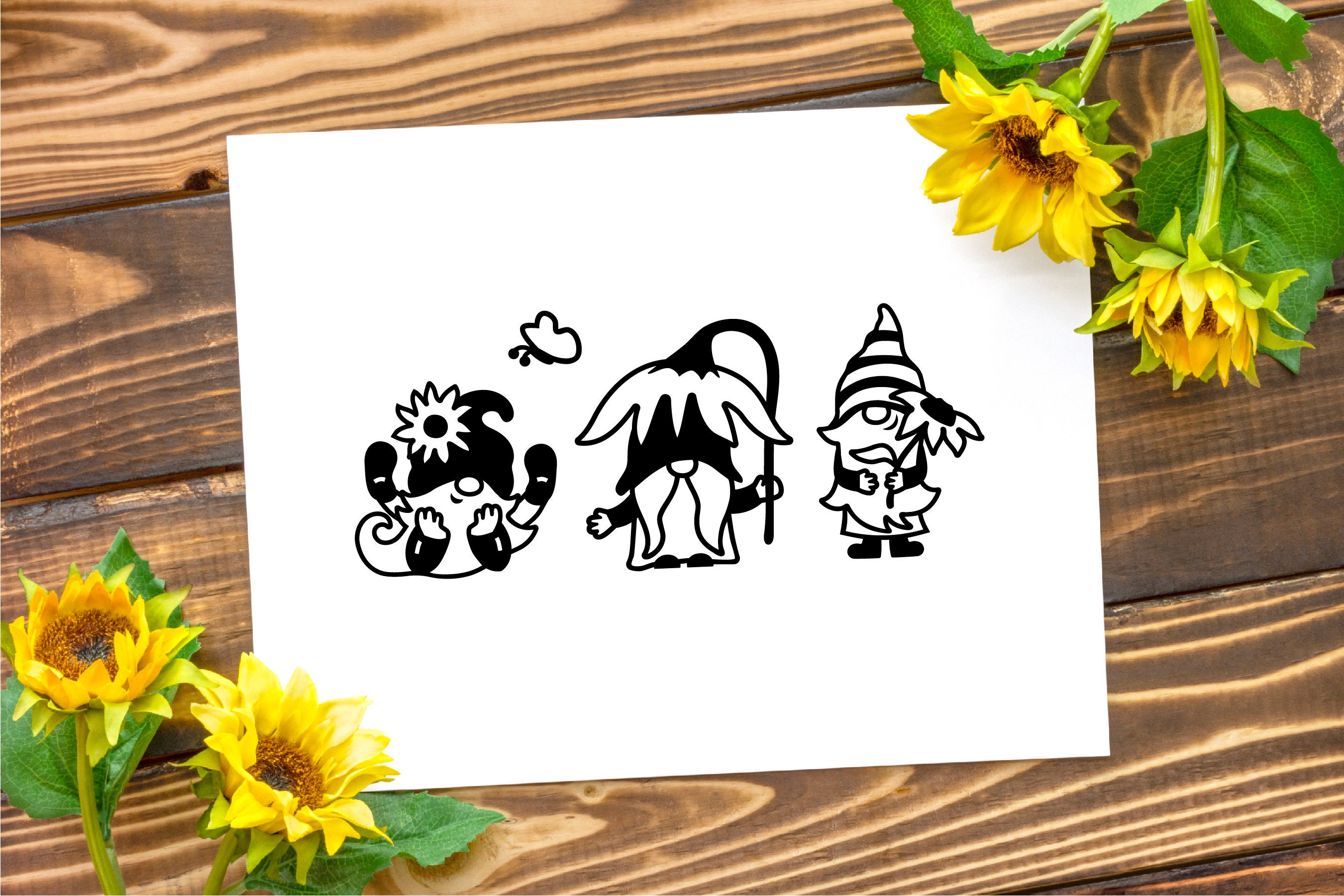 Free Free 330 Sunflower Gnome Svg SVG PNG EPS DXF File
