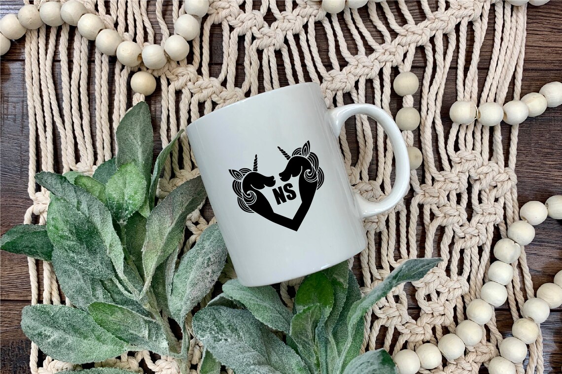 Download Monogram svg as unicorn svg for monogram face mask ...