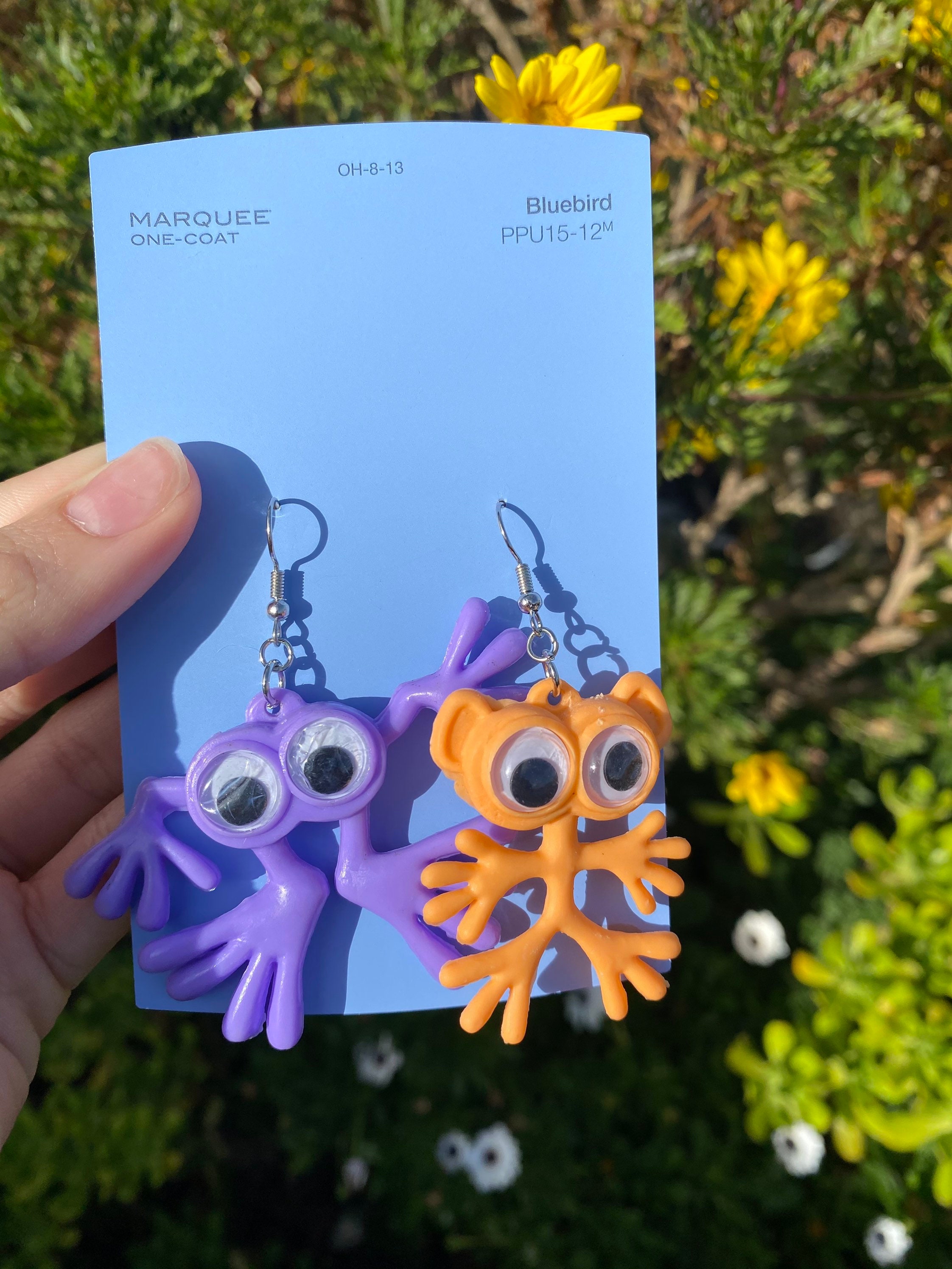 Funky monster earrings etsy Funky monster earrings etsy