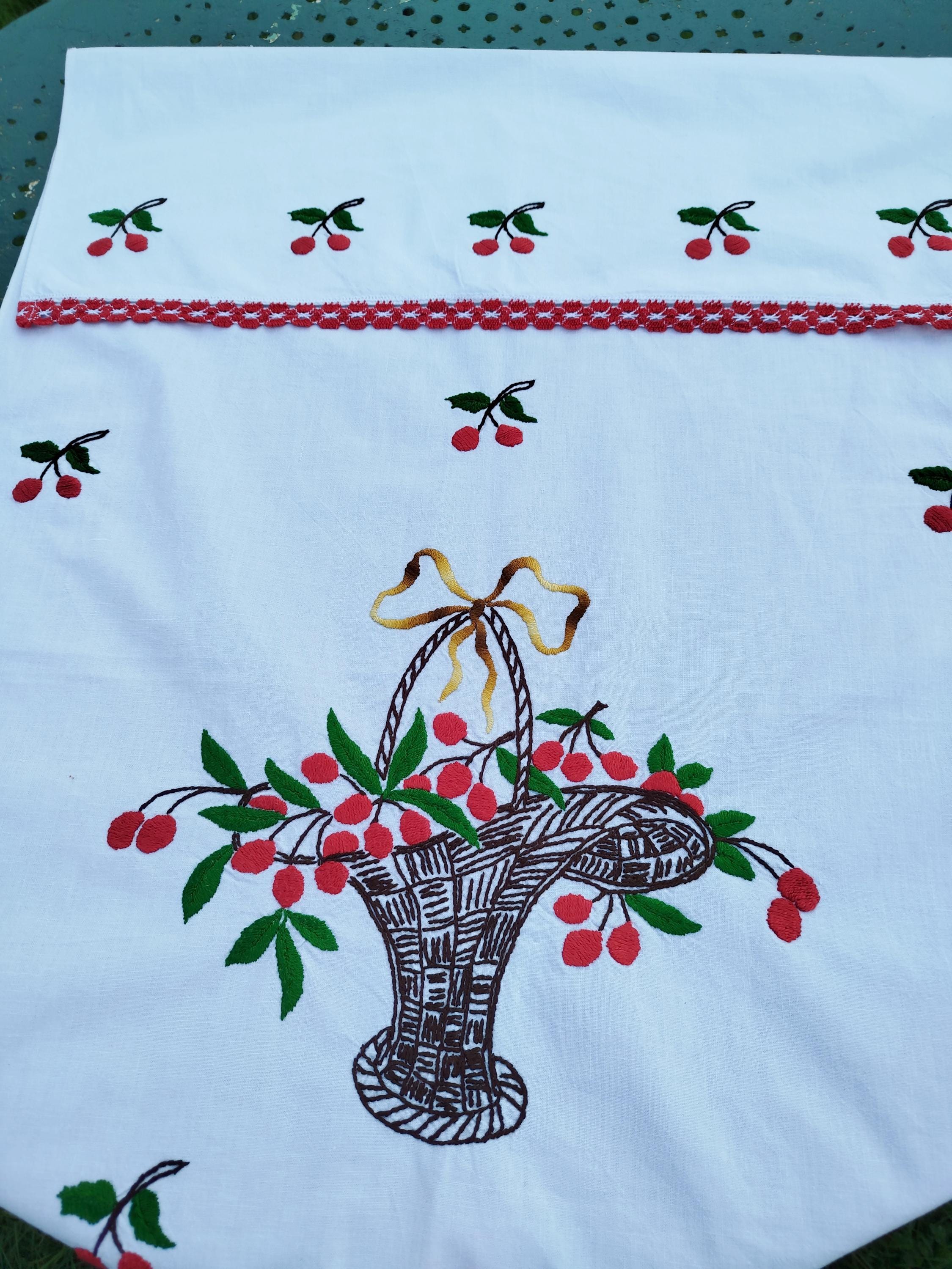 Torchon Déco Vintage Choucroute - 57x47 Cm - Multicolore, Coton Mélangé, état D'occasion