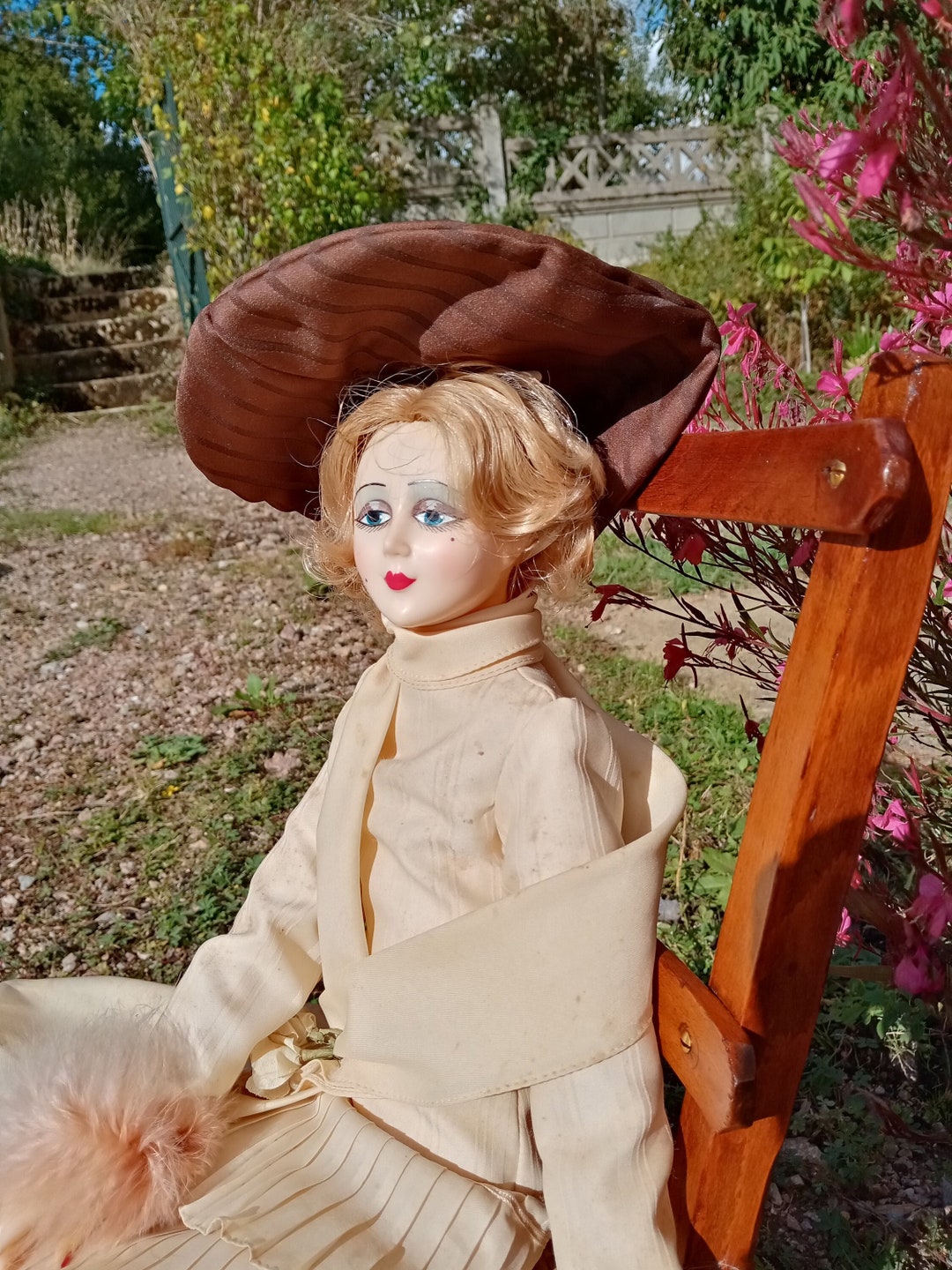 Poupée Ancienne De Salon – Boudoir Doll – Vintage – Décorative