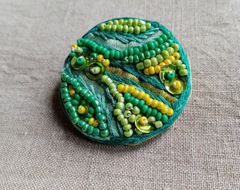 Grande belle broche vintage en métal doré strass et perles nacrées tbe - Montres & Bijoux