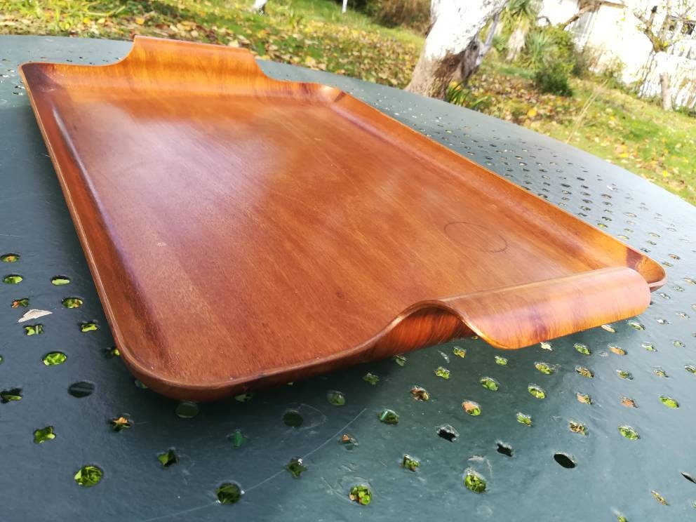 Plateau en Teck Vintage Design Scandinave