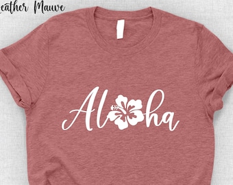 Aloha Shirt, Zomer Ocean Beach Vakantie Shirt, Vintage Hawaii T-shirt, Hawaii Graphic Tee, Hawaiiaanse Hibiscus Shirt, Beach Life Shirt