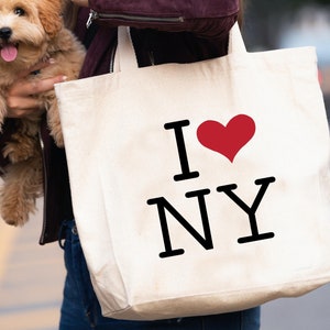 Women's I Love NY Tote Shoulder Handbag