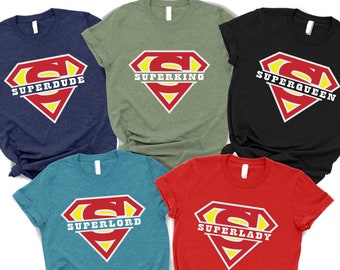 Super Family Squad Shirt, Custom Super Hero Gift for Mother's Day, Super Mom and Super Dad T-Shirt, Super Kids Tee,Super Parents and Friends