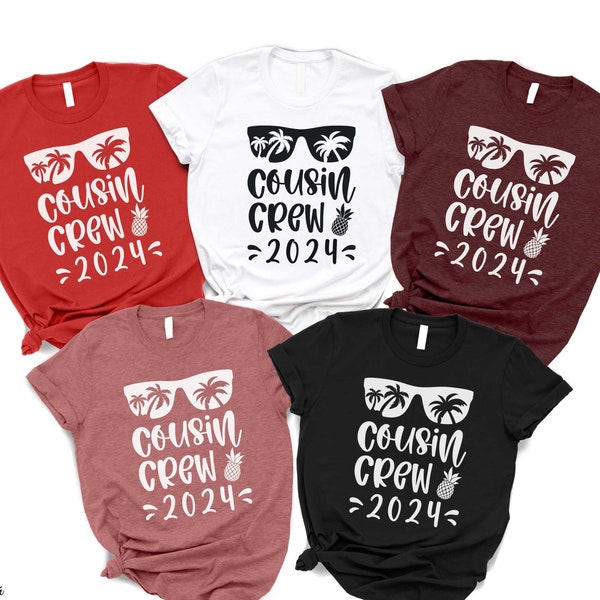 Cousin Crew 2024 Shirt, Family Vacation T-Shirt, Cousin Squad Gift,Adventure Time Tee,Cousin Team T Shirt,Family Trip Gift,Big Cousin Tshirt